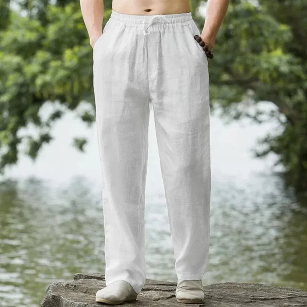 Men's Elastic Waist Casual Pants For Everyday Wear