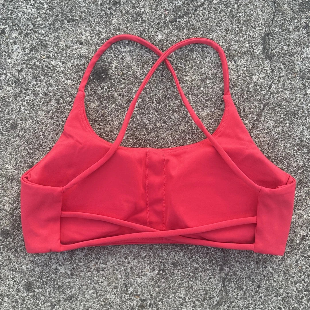 Women's Thin Strap Cross Back Sports Bra
