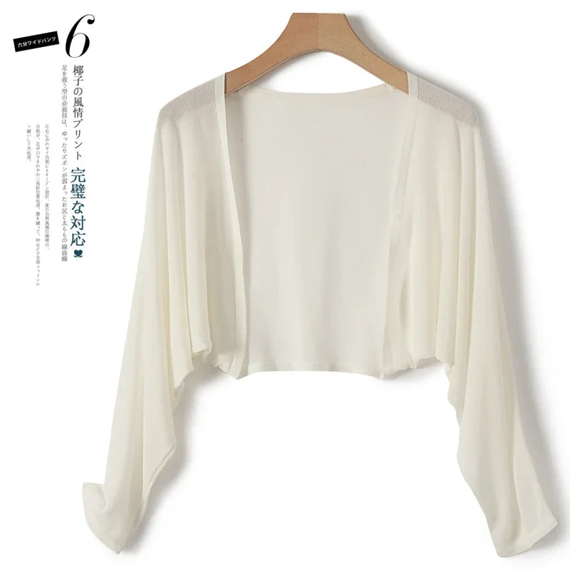 Cropped Open Front Knit Cardigan for Layering over Outfits