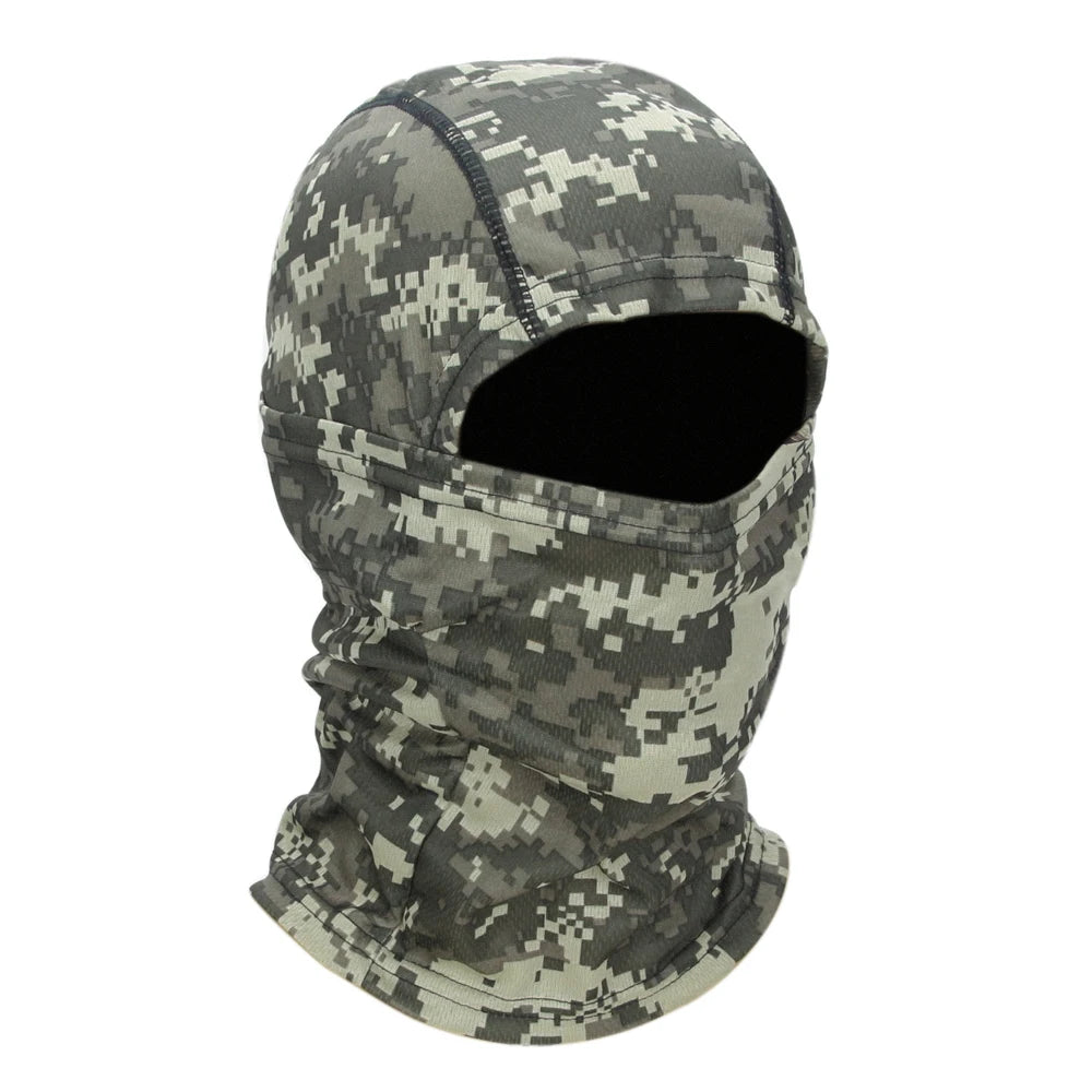 Full Face Balaclava Hood with Solid and Camouflage Options