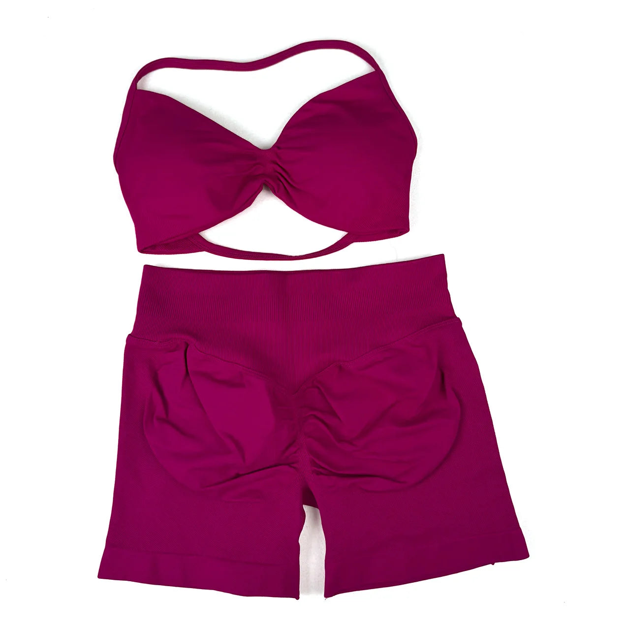 Women's Halter Bra And Variable Bottoms Yoga Set