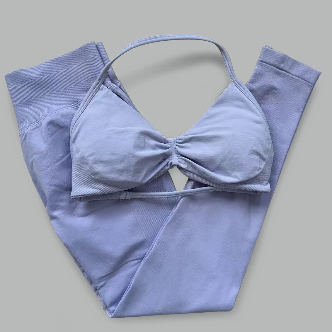 Women's Halter Bra And Leggings Yoga Set For Workout Outfits