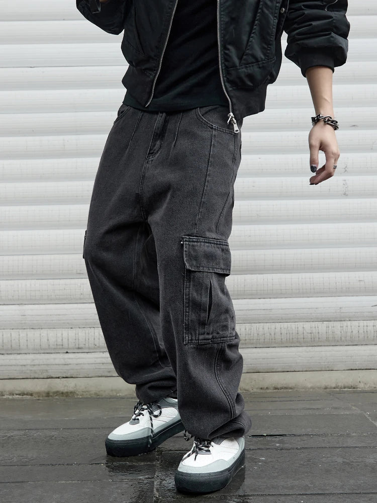 Men's Wide Leg Denim Jeans for Casual Everyday Wear