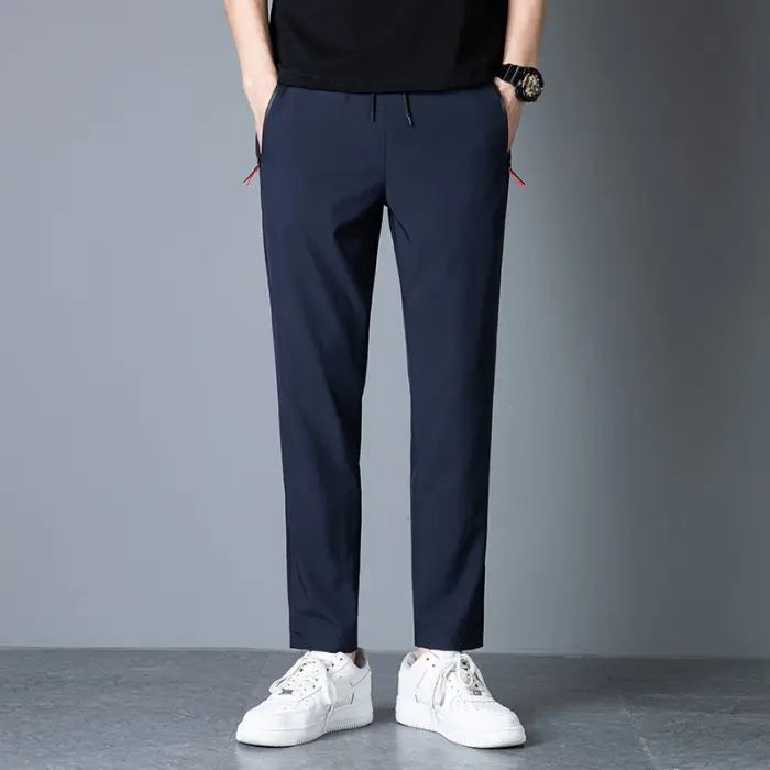Men's Elastic Waist Slim Fit Casual Pants For Everyday Wear
