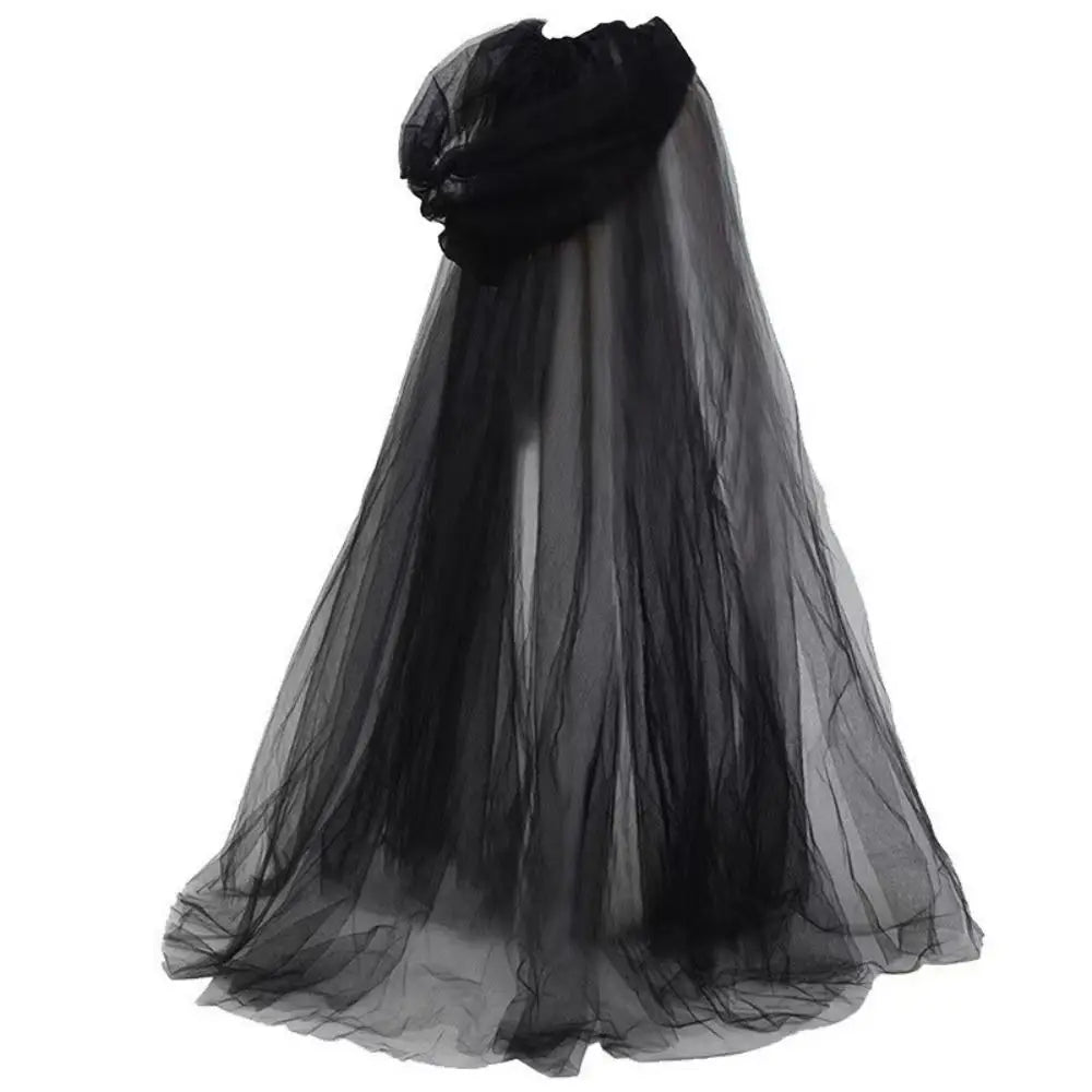 Sheer Long Oversized Hood Cape for Layering over Outfits