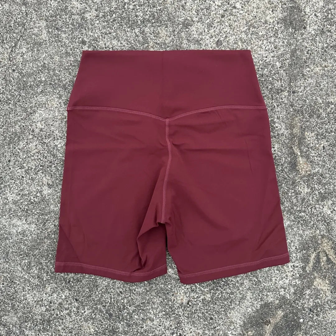 Women's High Waist Nylon Blend Shorts for Yoga and Training