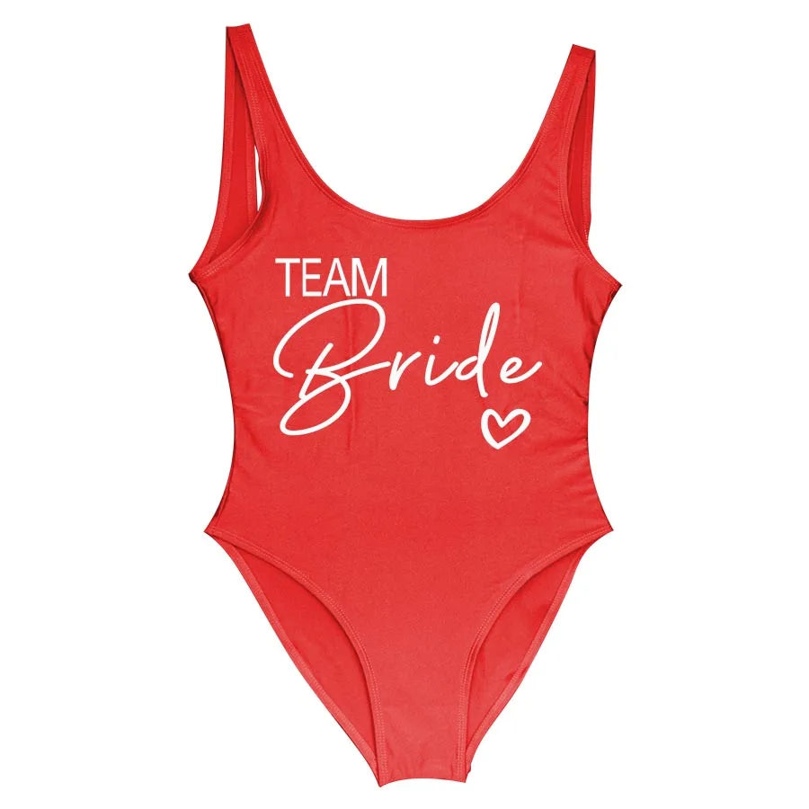Team Bride One-Piece Swimsuit