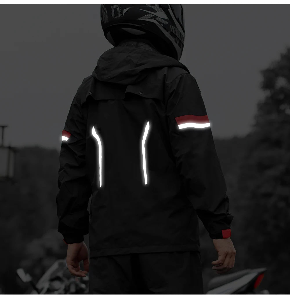 Outdoor Hooded Jacket and Trouser Clothing Set with Style Options