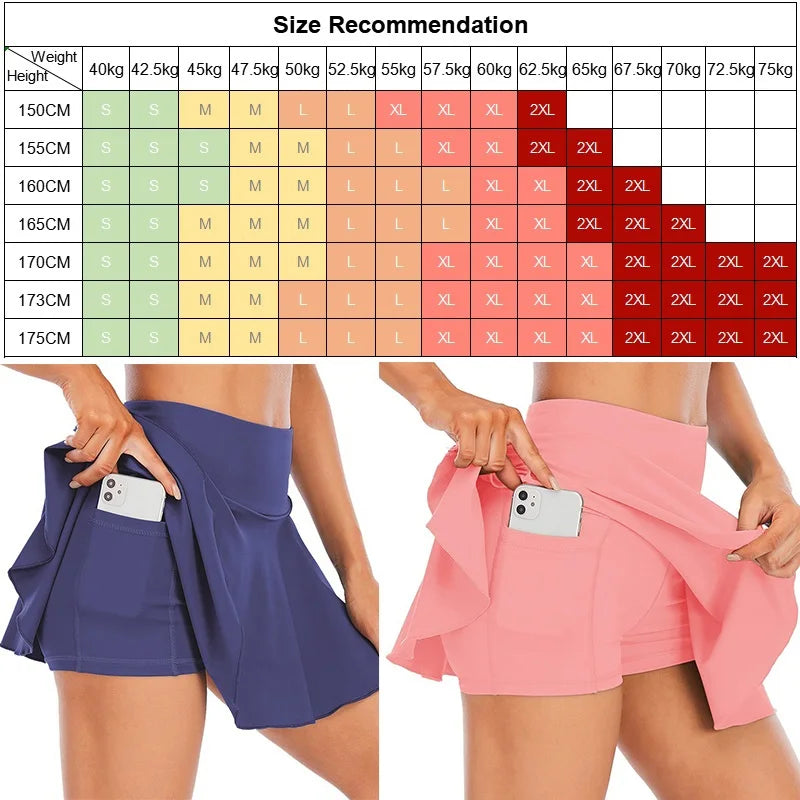 Women's Pleated Tennis Skort