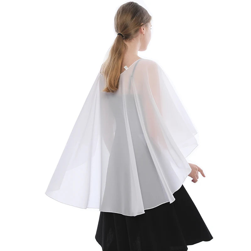 Sheer Long Draped Wrap Scarf for Layering over Outfits