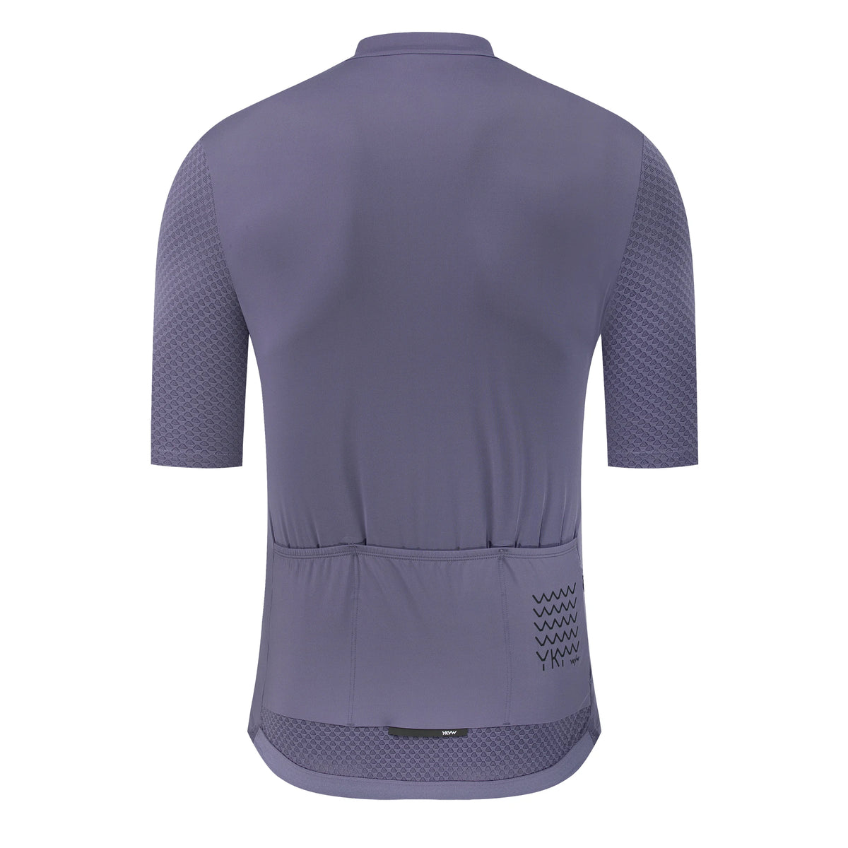 Men's Short Sleeve Full-Zip Cycling Jersey with Rear Storage Pockets