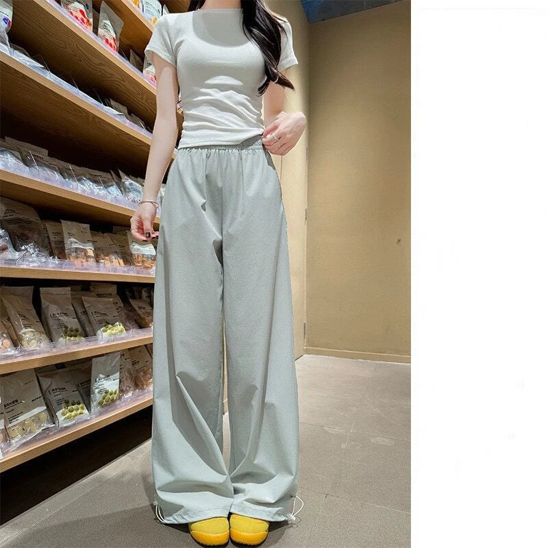 Women's High Waist Wide Leg Pants for Dance and Casual Activewear