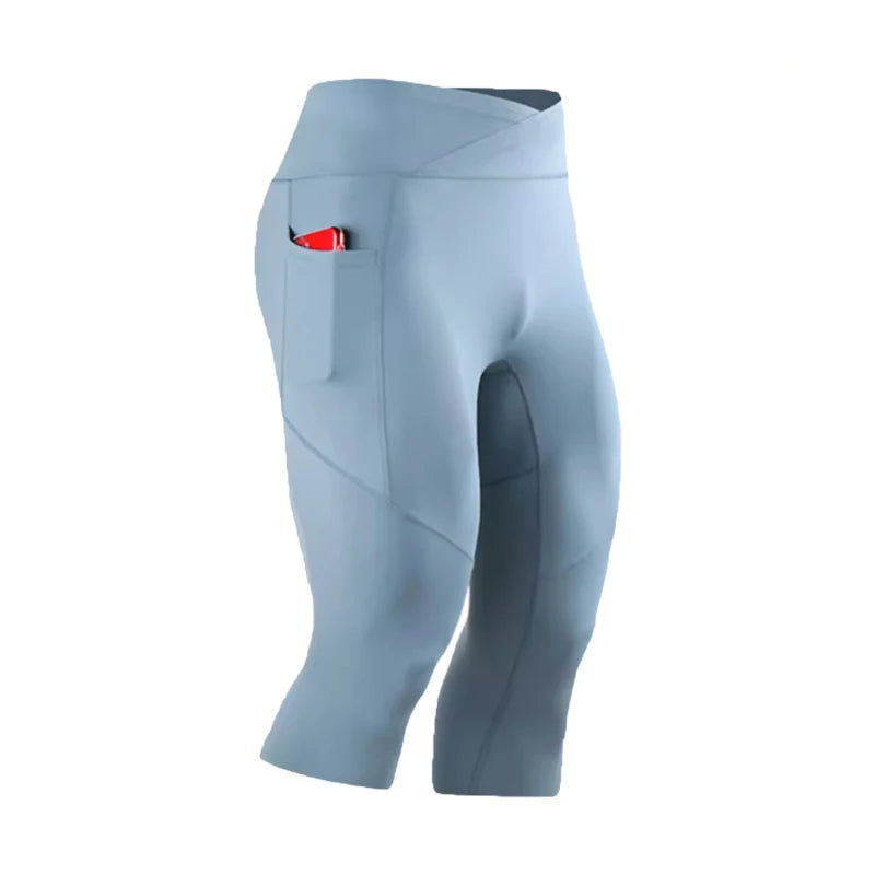 Panelled Cropped Training Leggings with Original Size and Style Options