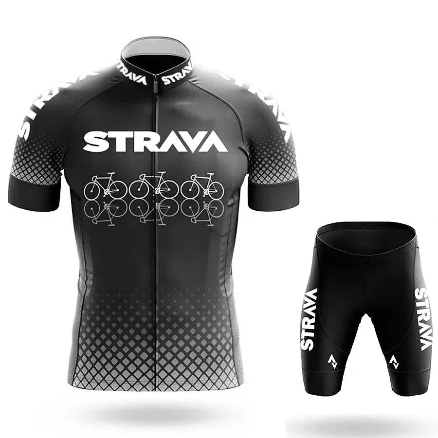 Men's Graphic Cycling Jersey and Shorts with Outfit Set Options