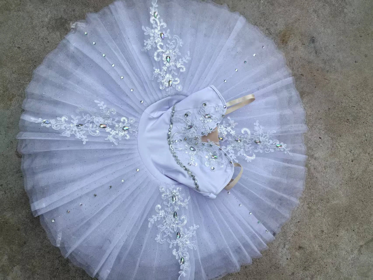Ballet Pancake Tutu Costume with Decorated Bodice and Mixed Size Labels