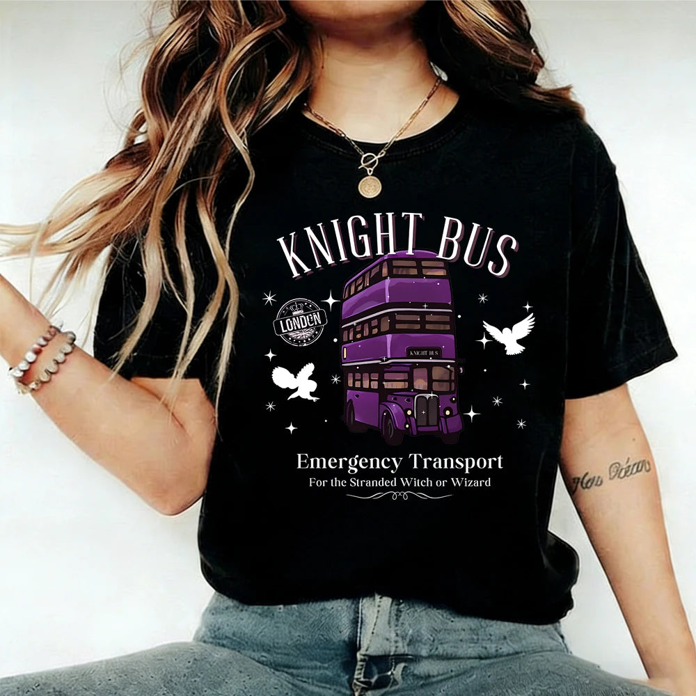 Knight Bus Graphic Crewneck T-Shirt