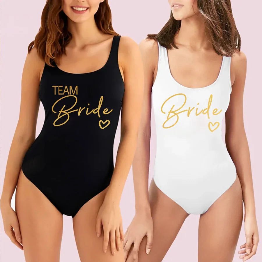 Team Bride One-Piece Swimsuit