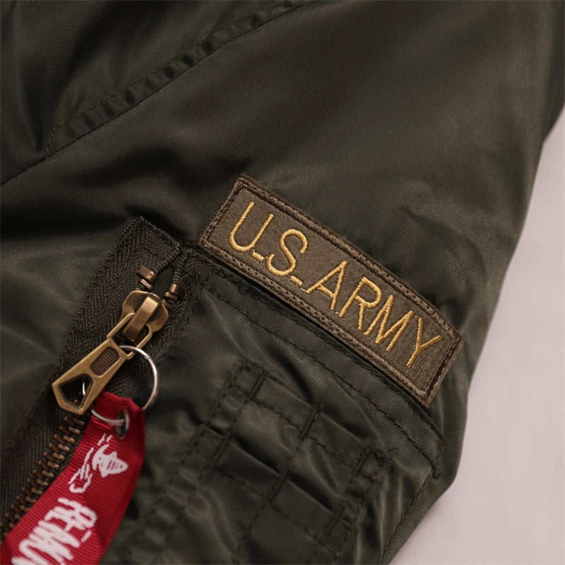 Men's Bomber Jacket Casual Fall Winter Military Jacket and Coats Outwear