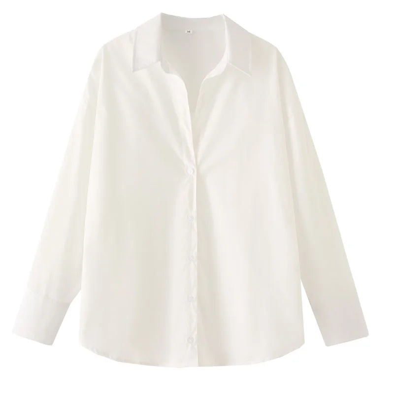 Women's Striped Collared Long Sleeve Shirt