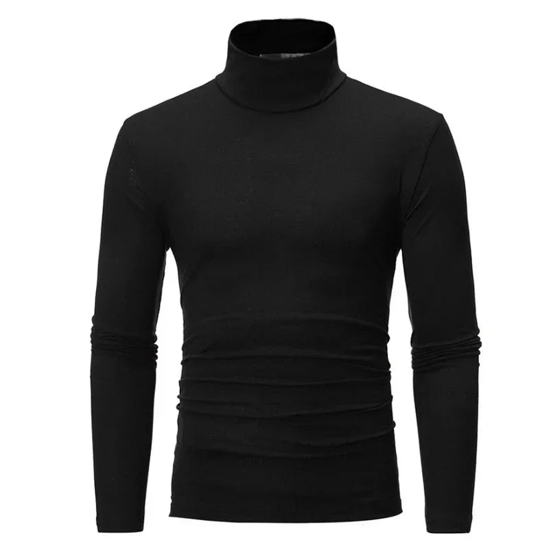Men's Fitted Turtleneck Long Sleeve Sweater