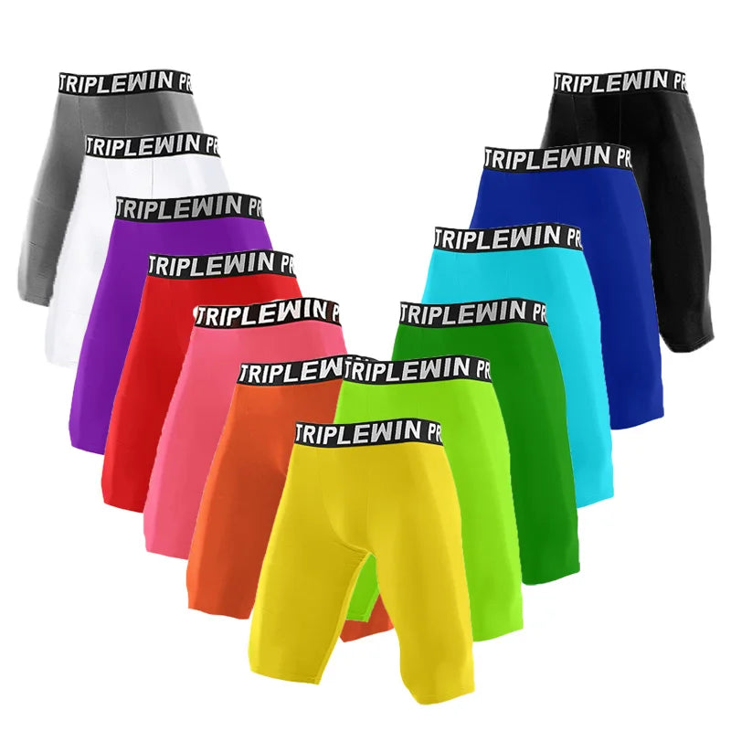 Men's Fitted Training Shorts for Gym and Running