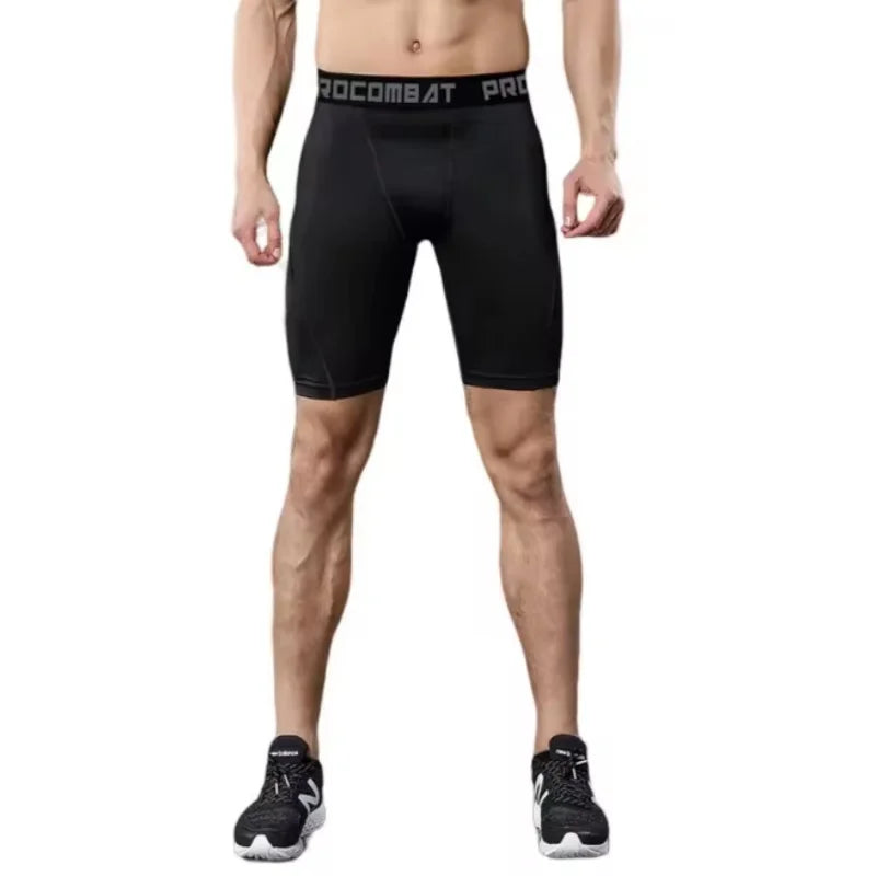 Men's Fitted Training Shorts for Gym and Running