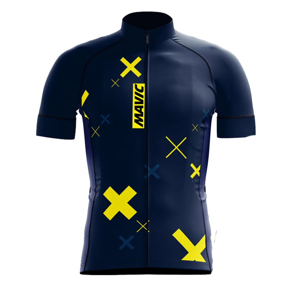 Men's Cycling Jerseys and Shorts with Separate Graphic Style Options