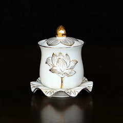 Chinese White Ceramics Incense Burner Ornaments Home Feng Shui Small Buddha Hall Worship Decoration Buddhist Decor Accessories