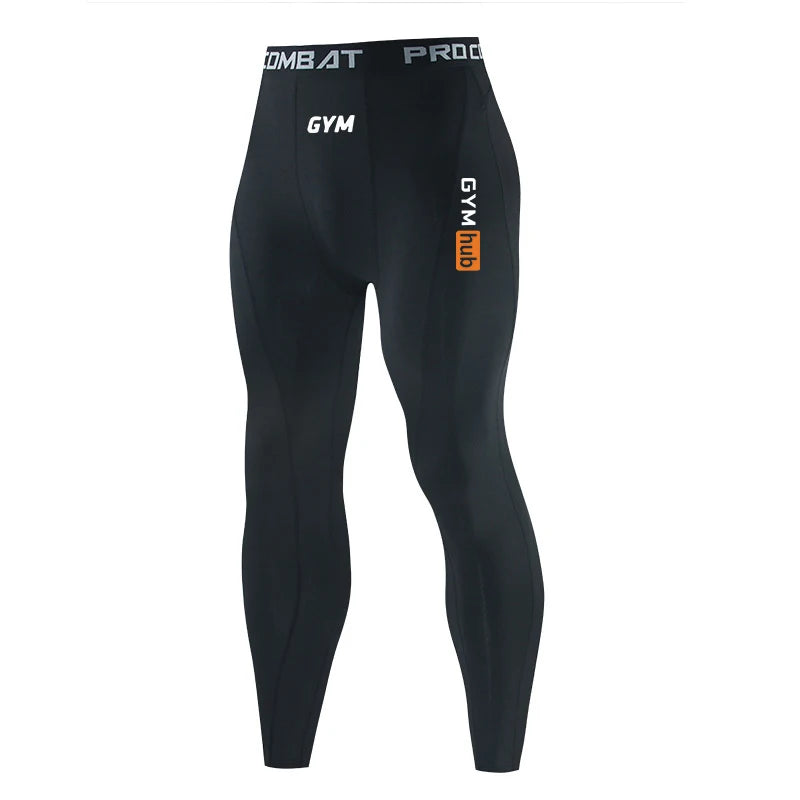 Men's Fitted Training Leggings for Gym and Running