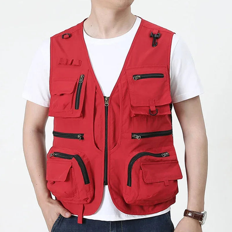 Men's Multi-Pocket Mesh Outdoor Vest