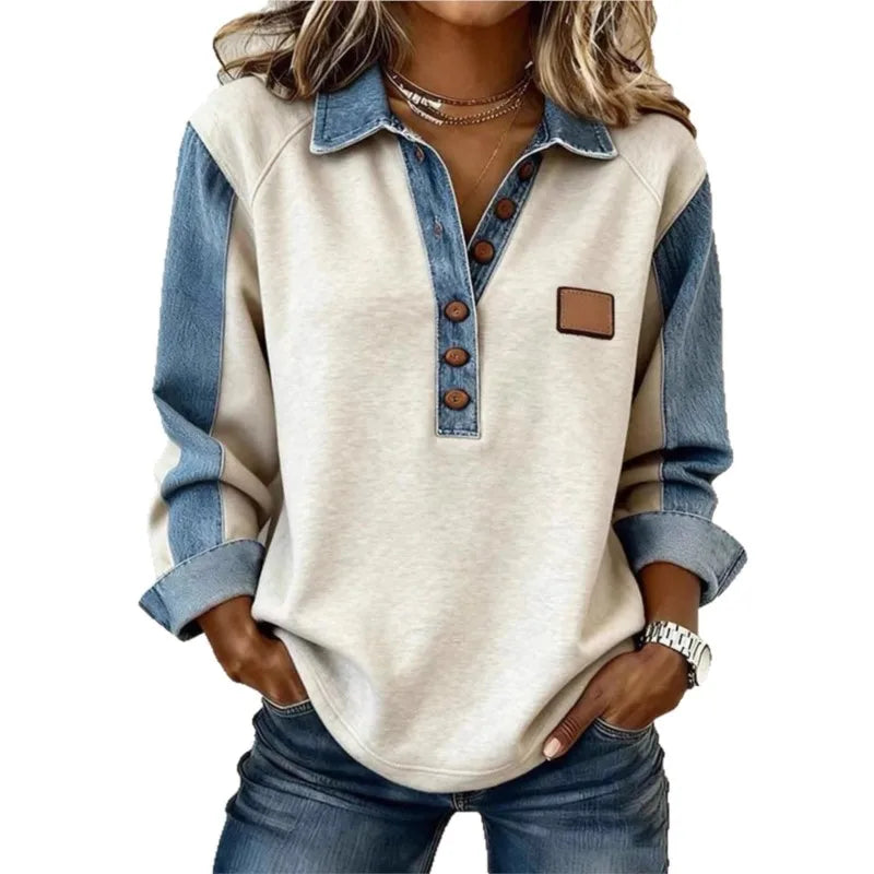 Long Sleeve Casual Pullover Sweatshirt with Original Style Options