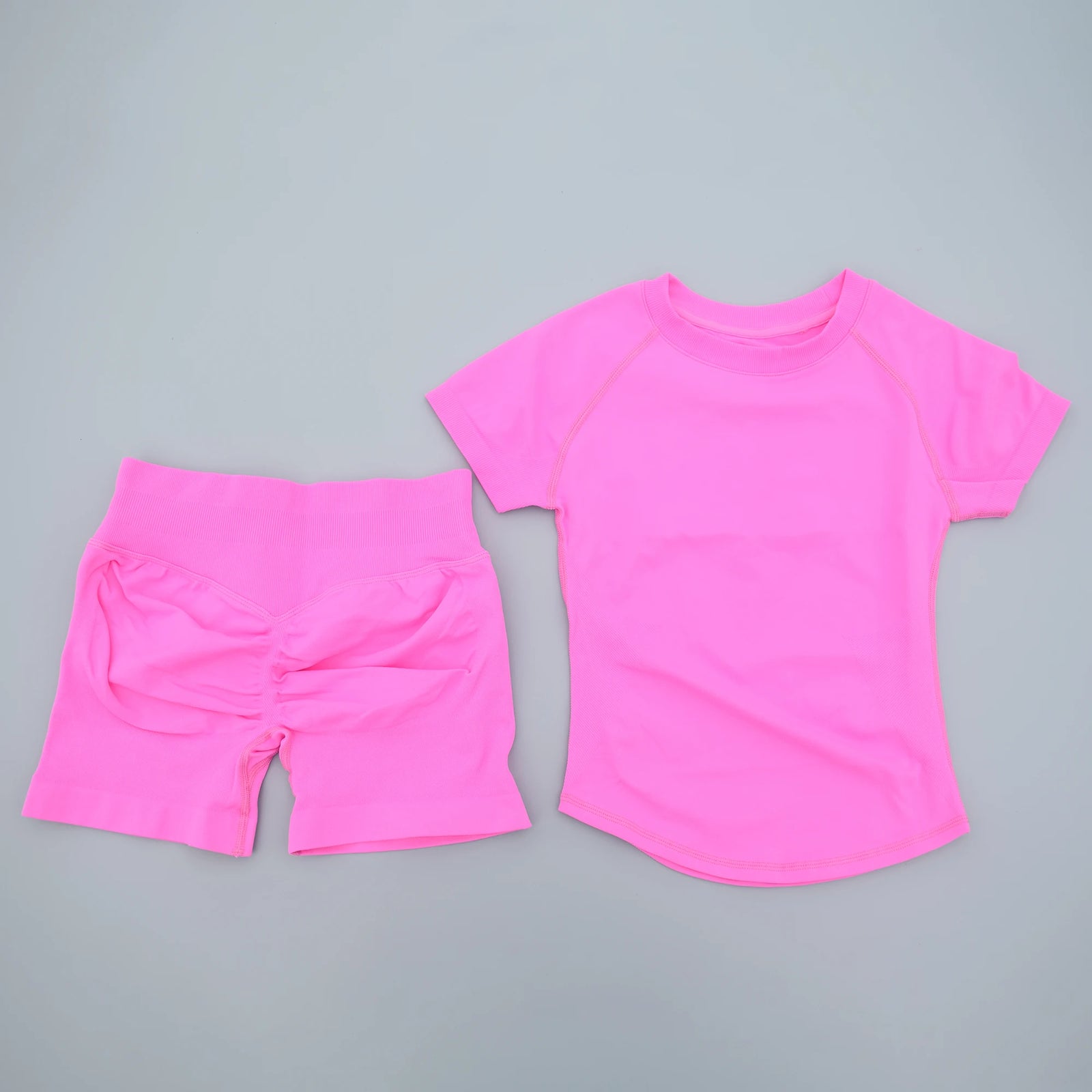 Women's Tee And Shorts Yoga Set For Workout Outfits
