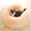 Round Cat Bed House Plush Pet Bed for Cat Dog Warm Soft Pet Deep Sleeping Nest Cat Basket Soft Puppy Cushion Kennel Pet Supplies