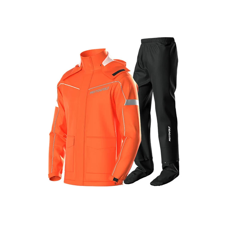 Outdoor Hooded Jacket and Trouser Clothing Set with Style Options