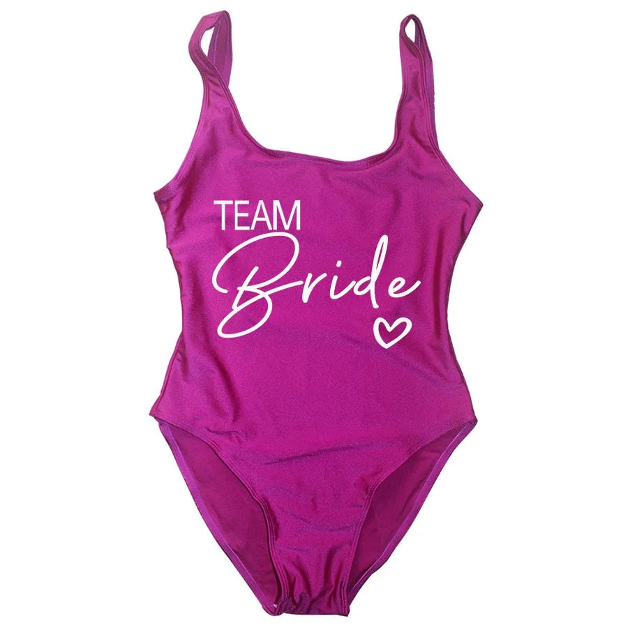 Team Bride One-Piece Swimsuit