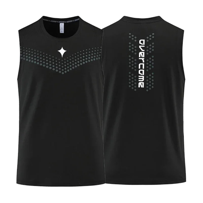 Sleeveless Crew Neck Racerback Running Training Tank Top