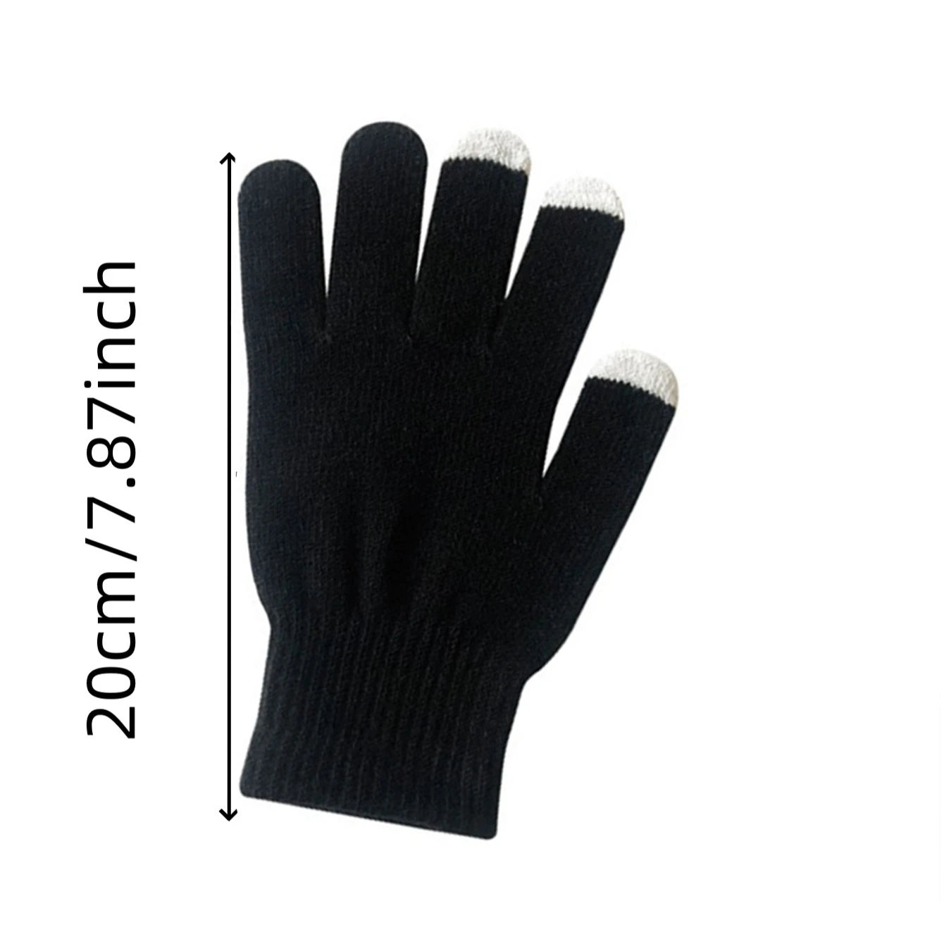 Men's Knitted Hat Scarf and Gloves Set for Outdoor Winter Wear