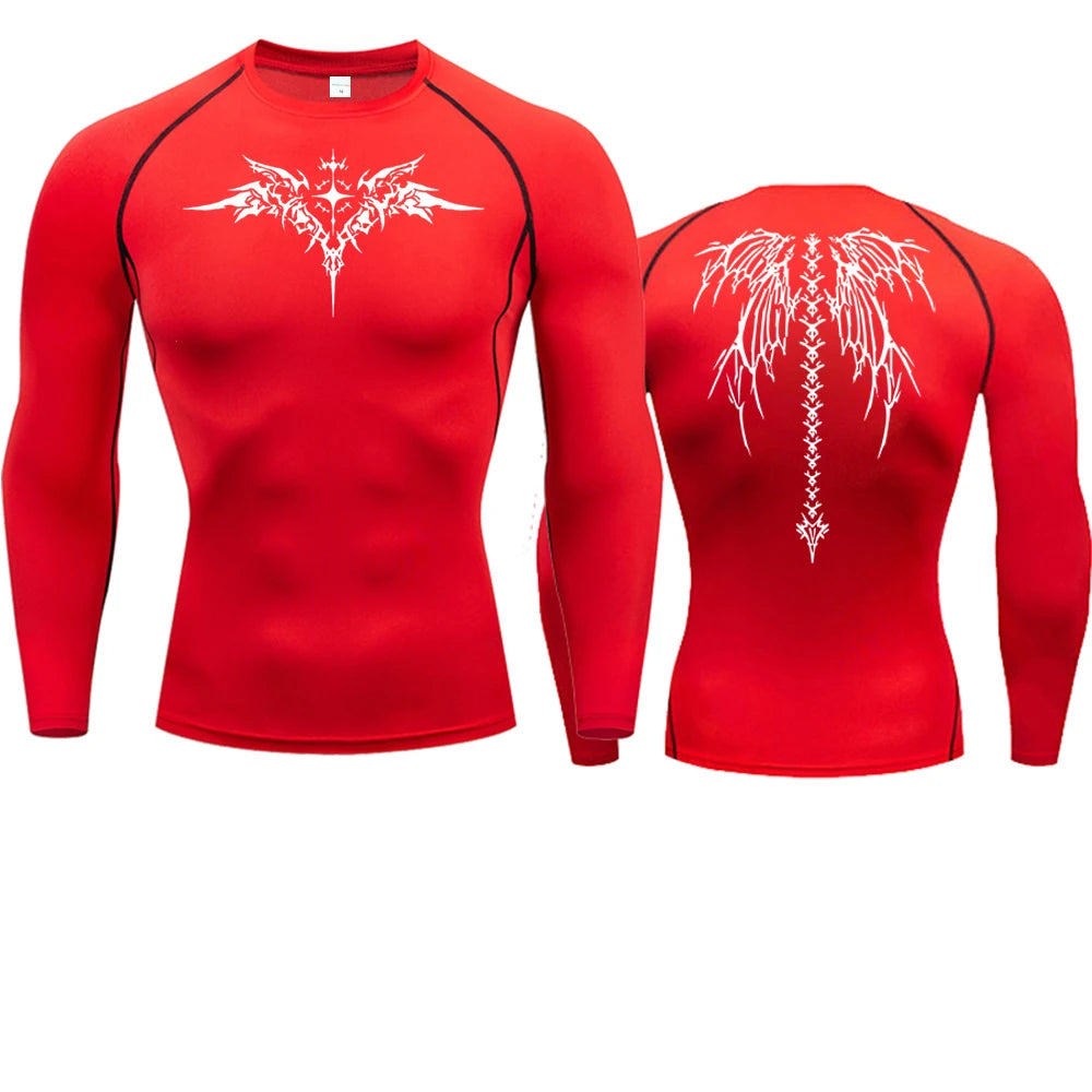 Fitted Sports Compression Shirt with Original Sleeve Style Options