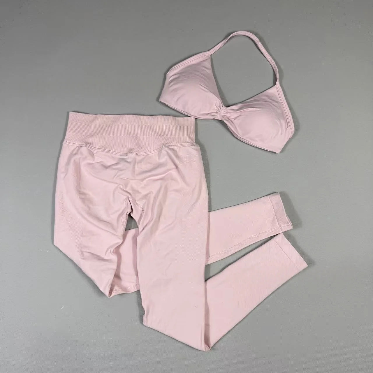 Women's Halter Bra And Leggings Yoga Set For Workout Outfits