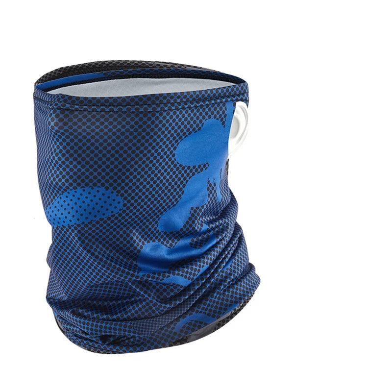 Patterned Tube Neck Gaiter Scarf with Face Coverage