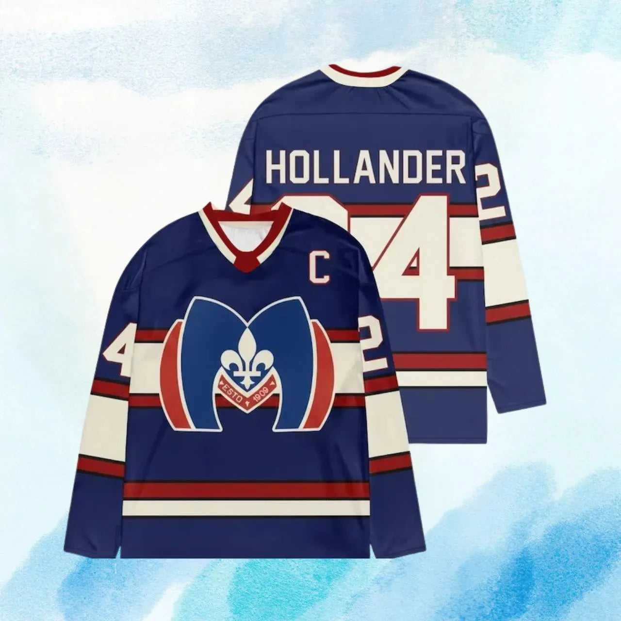 Rivalry Player Number Graphic Long Sleeve Jersey For Sports Outfits