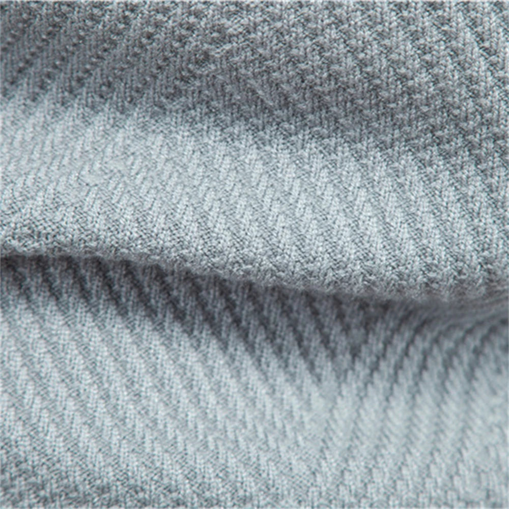 Men's Double Stripe Crew Neck Knit Sweater