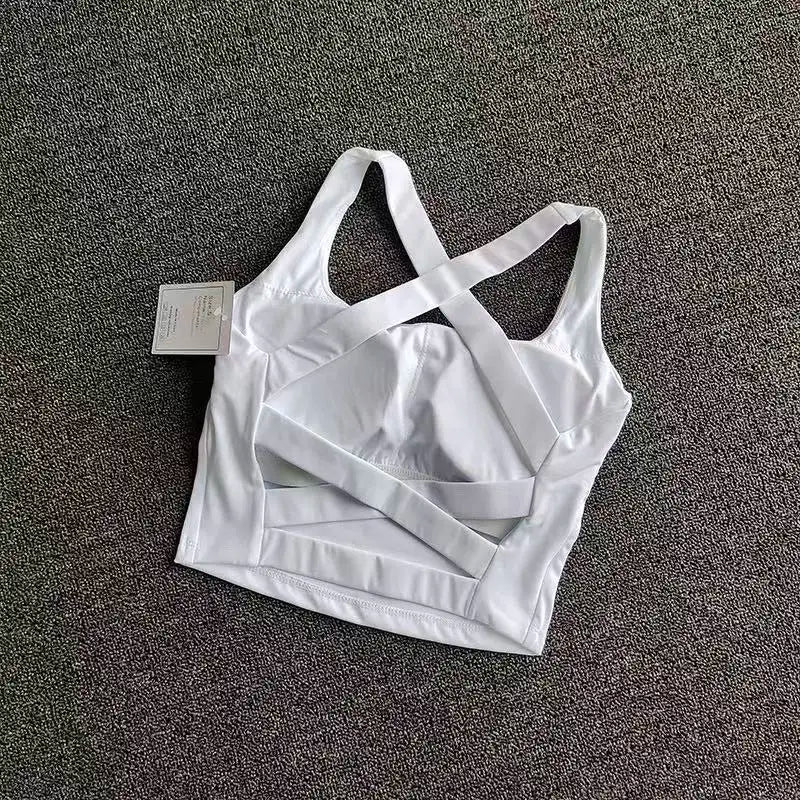Women's Cross Back Strappy Sports Sports Bra For Workout Outfits