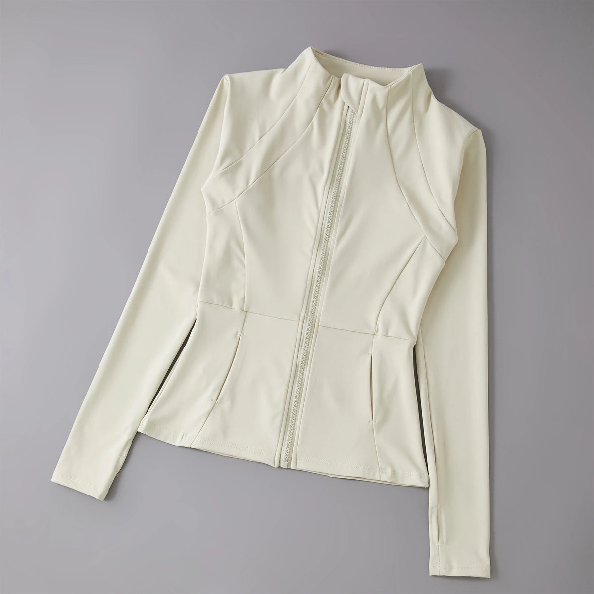 Women's Stand Collar Zip-Front Yoga Jacket