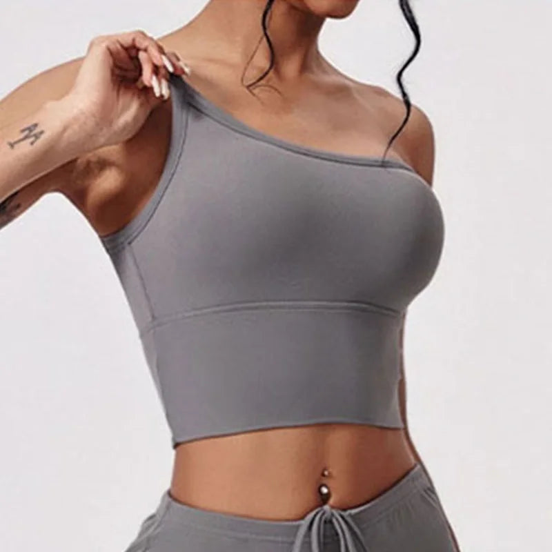 Women's Off-Shoulder Workout Crop Top