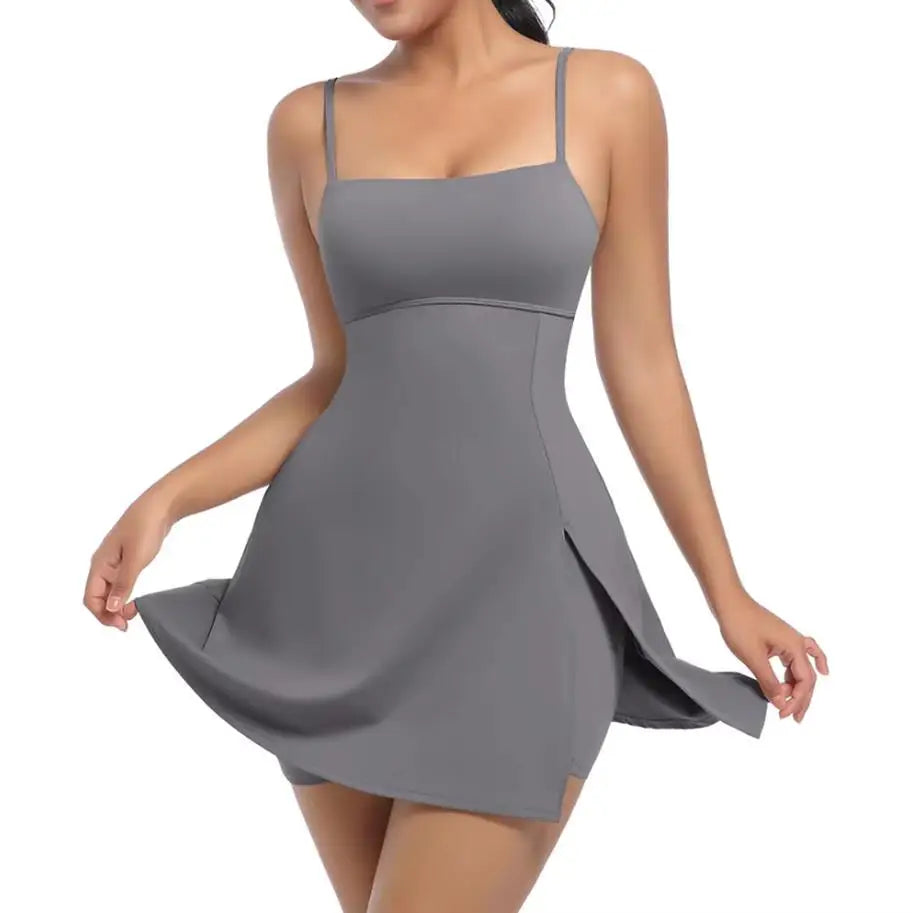 Women's Slim-Strap A-Line Tennis Dress