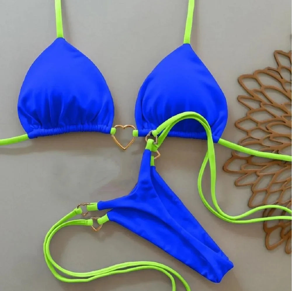 Solid Halter Bikini
