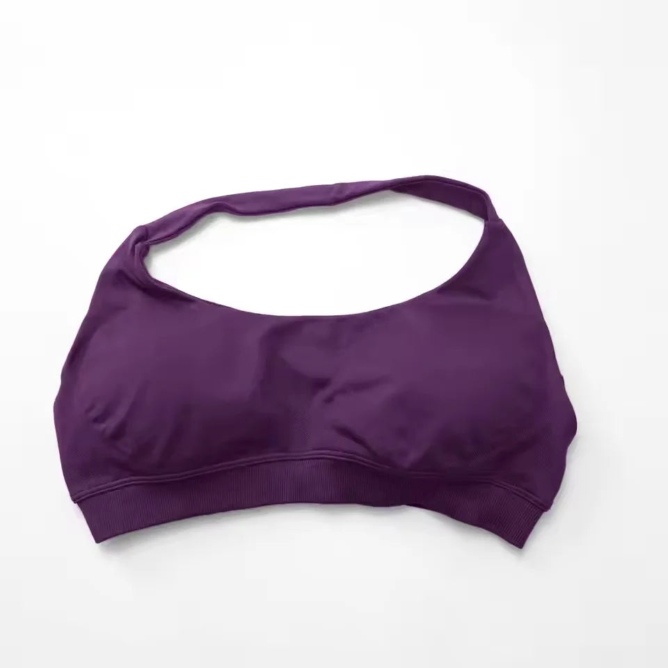 Women's Scoop Neck Halter Sports Bra