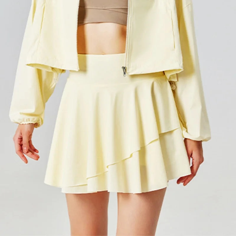 Women's Ruched Tennis Skort