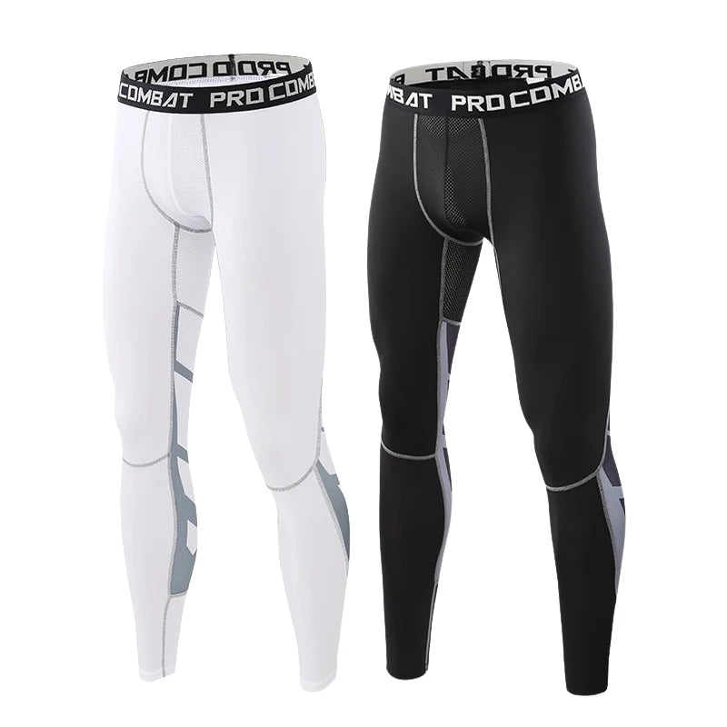 Men's Fitted Training Leggings for Gym and Running
